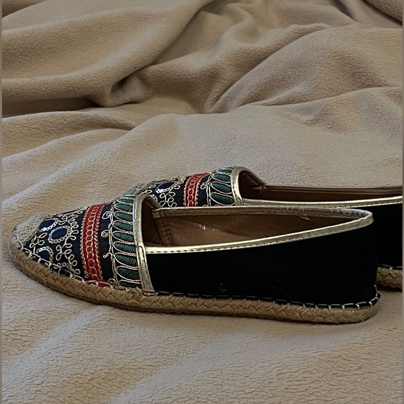 Velvet Espadrilles with patterns | 6.5 - Picture 4 of 7